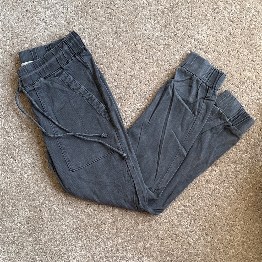 Cloth & Stone Utility Drawstring Jogger Pants, Grey, Size XS